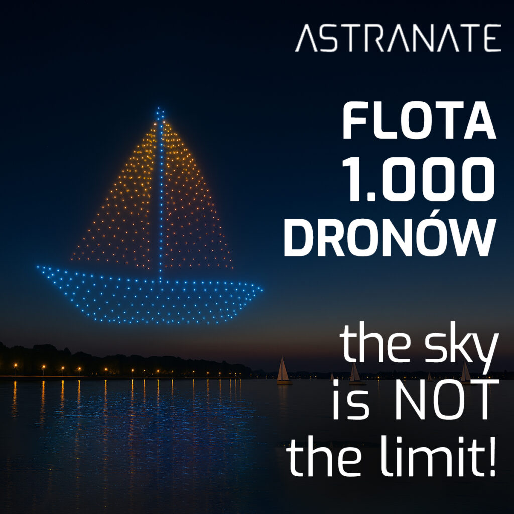 pokaz 1000 dronów, astranate, drone show